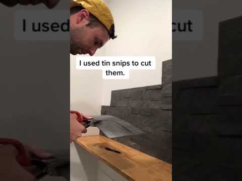 Easy Backsplash! Peel and stick