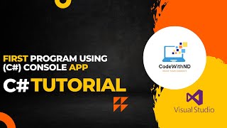 First Program in C# Console Application #codewithnd #learndotnet #csharp #coding #codelover