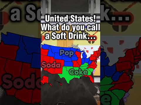 What is Soft Drink called in your state? #usa #mapping #geography #soda #fypシ