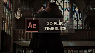 3d flip timeslice | after effects