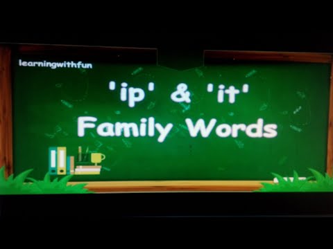 'ip' and 'it' Family Words|Phonics Lessons|CVC|Teachers Resources