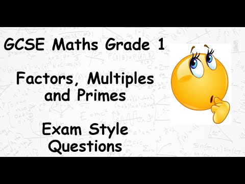 GCSE Maths Grade 1 Factors Multiples and Primes   Exam Style Questions