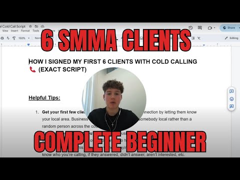 I signed 6 smma clients as a beginner with this cold call script. Without case studies/testimonials