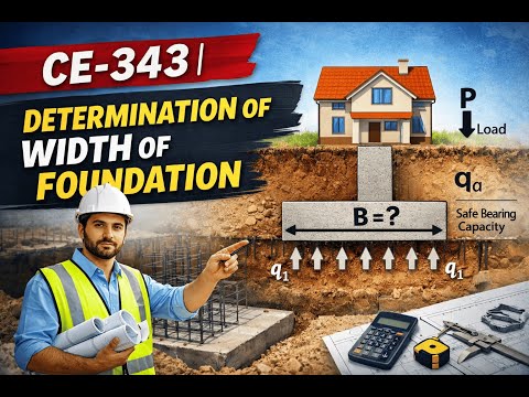 CE-343 | 3.Determination of Width of Foundation