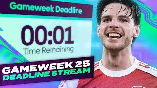 TRANSFERS TO MAKE 🤔  FPL DEADLINE STREAM GAMEWEEK 25 🔥 | Fantasy Premier League Tips 2025/26
