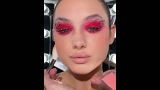 Neon glam #makeup #diorbackstage #diorbeauty #neonglow