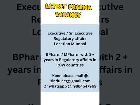 Jobs....Latest pharma vacancies [ Apply Fast ] 8  #shorts #vacancy #vacancy2024