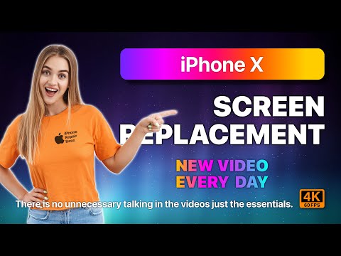 iPhone X screen replacement | Broken screen repair guide | How to change iPhone screen