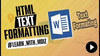 HTML Text Formatting Tutorial | HTML & CSS Course | Free Web Development | Ecommerce With Moiz