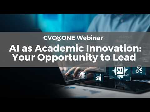 AI as Academic Innovation: Your Opportunity to Lead