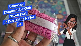 Unboxing Diamond Art Club Sneak Peek ✨️ Everything is Fine ✨️