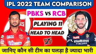 IPL 2022 - PBKS vs RCB Full Team Comparison | RCB vs PBKS Playing 11 Comparison | PBKS vs RCB
