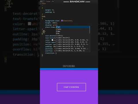 CSS Button hover Animation. #short