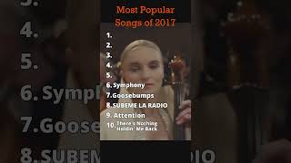 Most popular songs of 2017 #music #songs #popular #2017 #nostalgia #despacito  #ranking