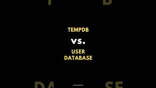 SQL TEMPDB Vs. USER DATABASE Storage ✍️ #coding #sql #programming #querytuning #mysql #psql #gql