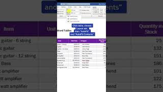Do waste time sizing tables in Microsoft #word #wordtips #officetips #techtips #tutorial