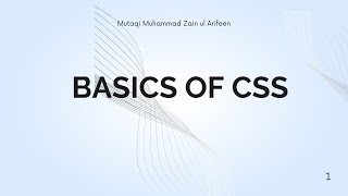CSS BASICS VID 2