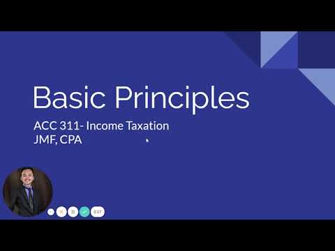 TAX: Basic Principles