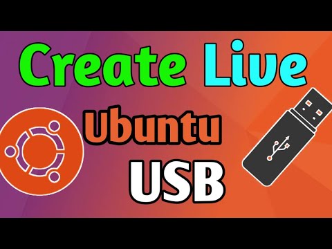 Create live Ubuntu USB using Windows 10.