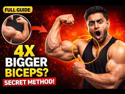 4 Secret Techniques to Build Bigger Biceps FAST 💪 | Complete Arm Growth Guide (Hindi)