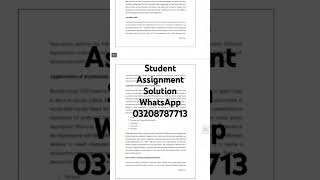Student Assignment solution #assignment #ukassignment