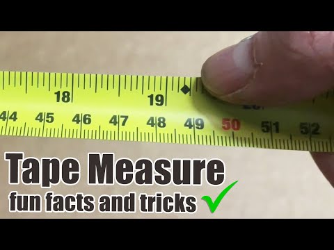 Hidden features of a tape measure