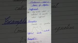Define Coefficient-Algebra