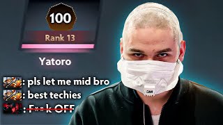 I got NO TRUST vs 16,000 MMR Yatoro | Techies Official