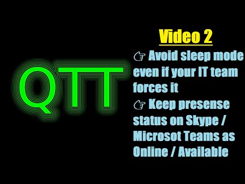 Keep presence on Skype/Microsoft Teams as Active | Stop computer from going in Sleep mode - Windows