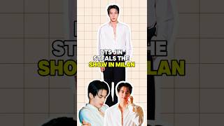 BTS Jin Steals the Show in Milan #kpopnews #kpop #bts #kdrama #btsjin #btsarmy  #kimseokjin #jin