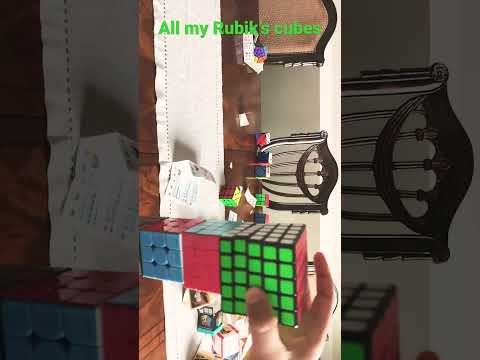 All my rubix cubes over time