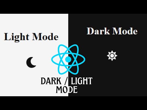 Light / Dark Mode Toggle React Tutorial the Simplest Way | React Light / Dark Mode