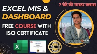 Master Excel MIS and Dashboard: Complete Course with Free Certificate #management