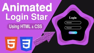 Star-Shaped Animated Login Page | HTML & CSS Only (No JavaScript)