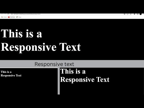 Resonsive text in web pages
