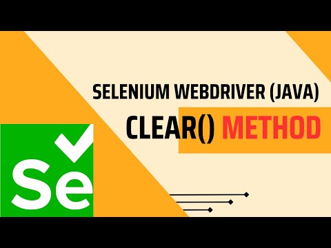 Selenium clear method in Java | FullStackSDET