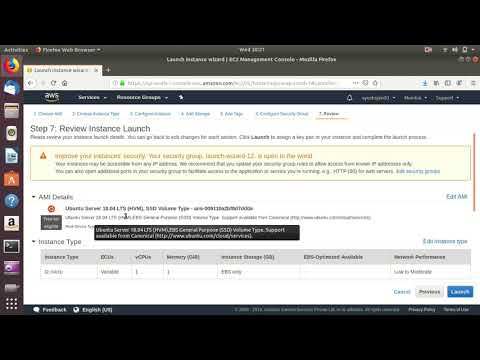 Launching an Ubuntu Image on AWS EC2