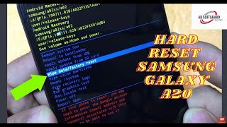 Samsung Galaxy A20 hard reset remove password and pattern factory data reset 2025