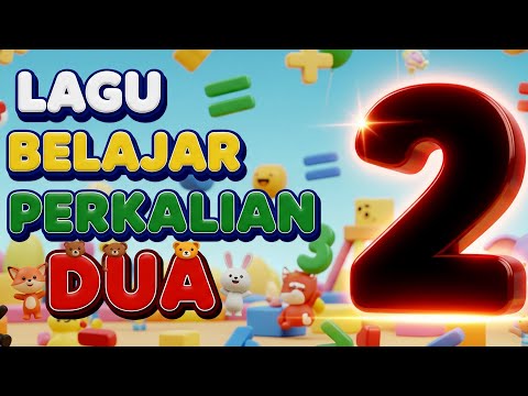 Lagu Perkalian 2 (Dua) 🎶 Lagu Anak-Anak Indonesia | Belajar Perkalian Ceria untuk Anak PAUD & SD