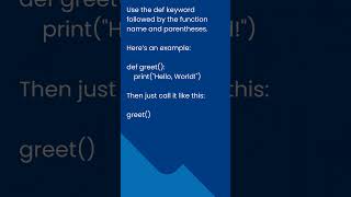 How to Define a Function in Python (For Beginners) #ai #artificialintelligence #futuretech