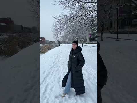 I smell snow ❄️ #shorts #snow #montreal
