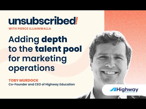 Adding depth to the talent pool for marketing operations, ft. Toby Murdock