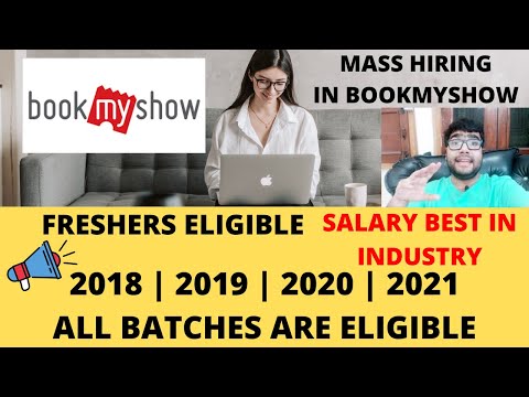 Book My Show Mass Hiring | Freshers Eligible 2018 2019 2020 2021 | QA Post | Salary Best in Industry