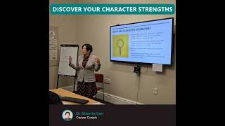 Discover Your Character Strengths workshop sneak peek #selfimprovement #careercoach