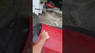 Free ride on mower before fixing it! #fixingstuff #craftsmanmower #lawnmower