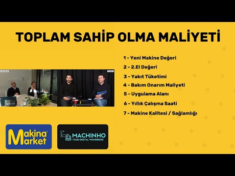 İş Makinesi Alırken Toplam Sahip Olma Maliyetinin Önemi