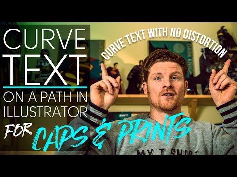 Text on a Curve illustrator for the back arch of Custom Caps or and Awesome Screen Print Design