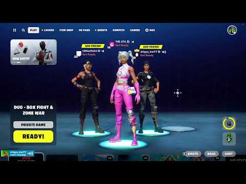 Og fortnite map back, Playing with toptier_cartier