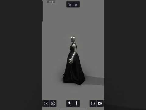 Black Dress | Fashion Atelièr 3D #digitalfashion #fashiondesign #digital