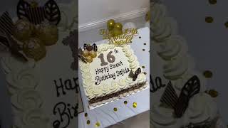16th birthday cake ideas || Birthday cake || shorts || youtube shorts || Sajida’s world